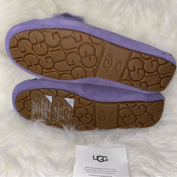UGG 💜 size 9 Dakota double bow slippers New - Picture 5 of 15